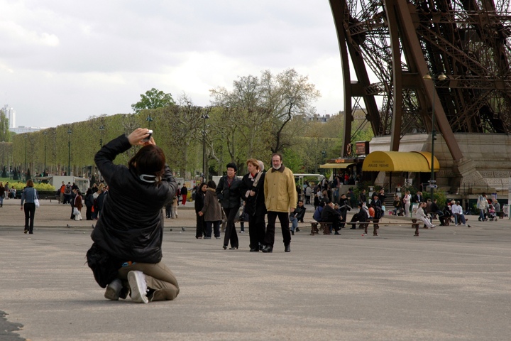 Under the Tour Eiffel