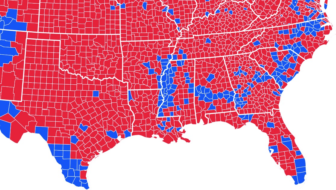 2012 election map south