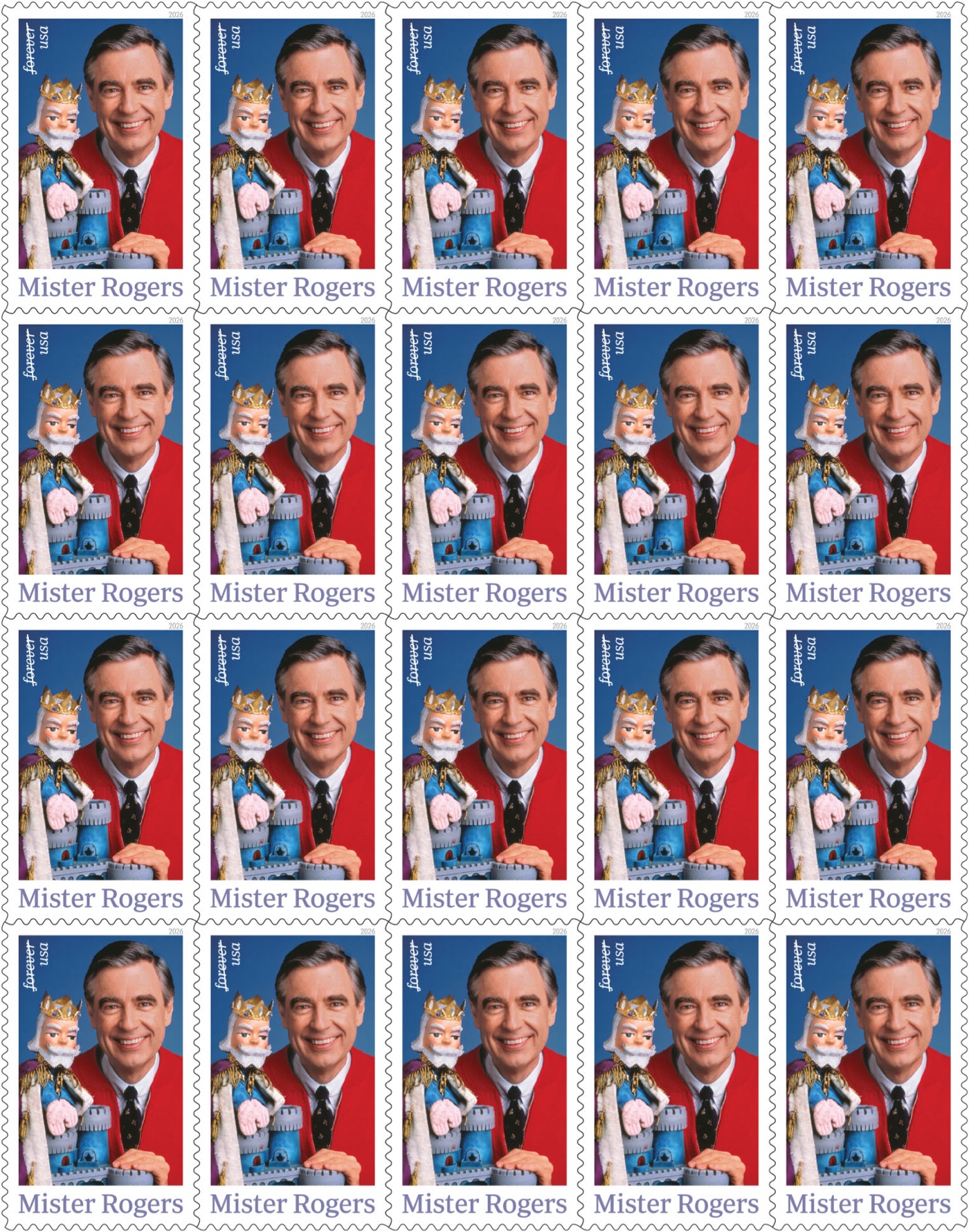 USPS Reissues Popular Mister Rogers Stamps