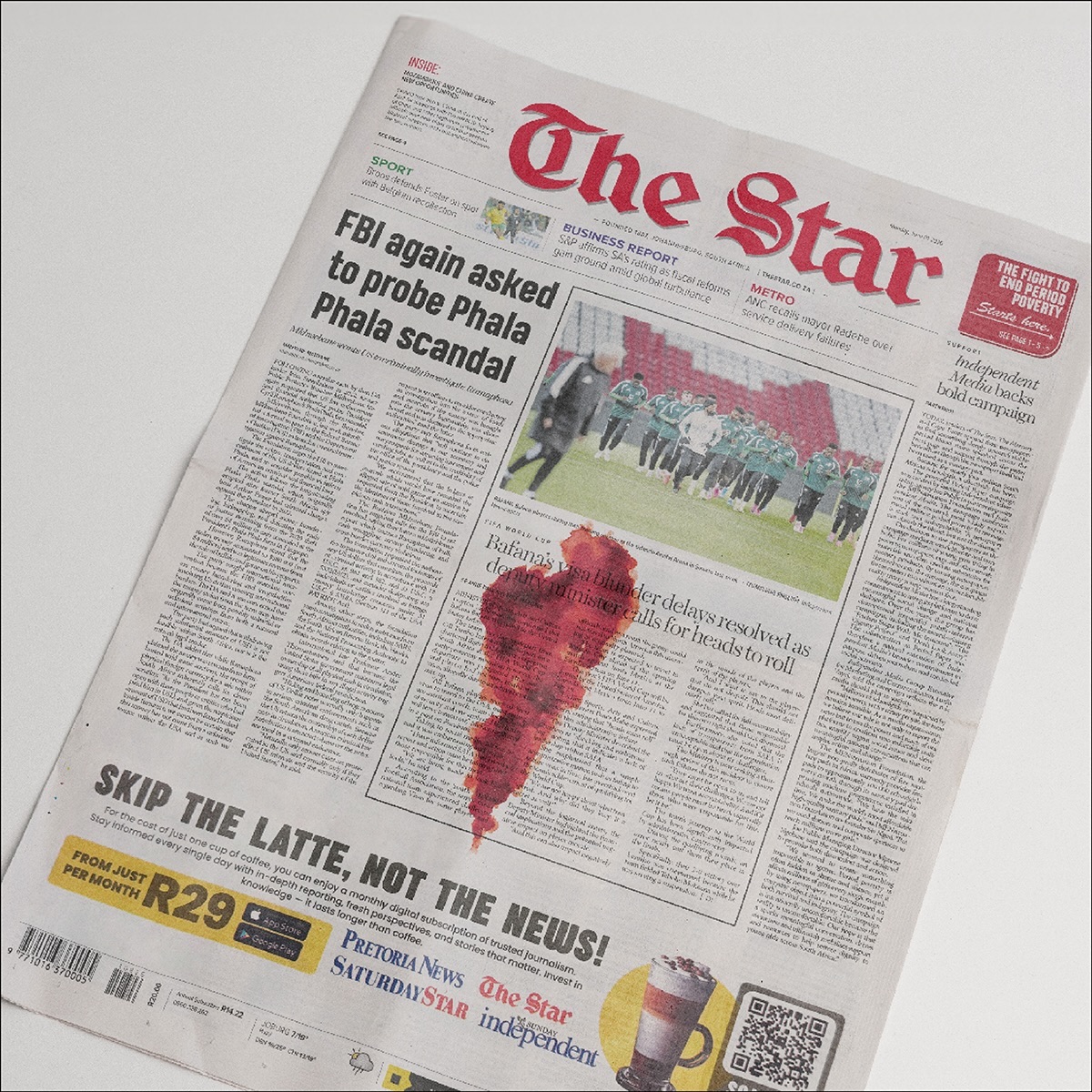 Amazing Newspaper Ad Highlighting Period Poverty