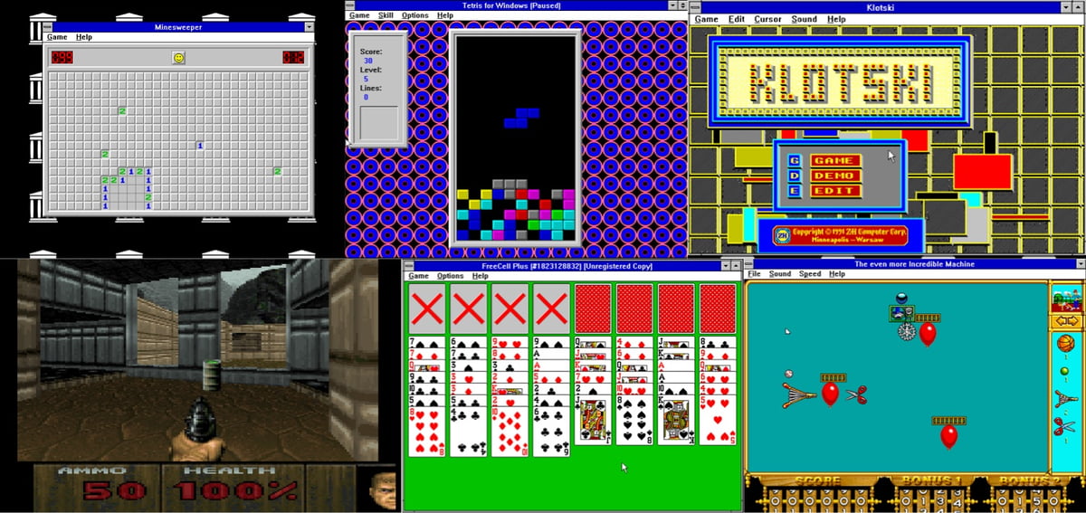 Oude Windows 3.x-games in het internetarchief
