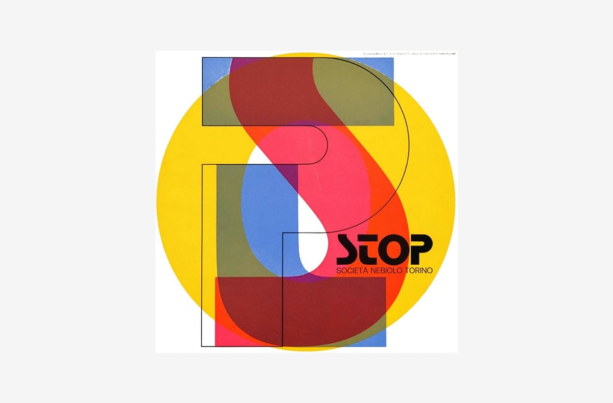 Een archief van Italiaanse graphics