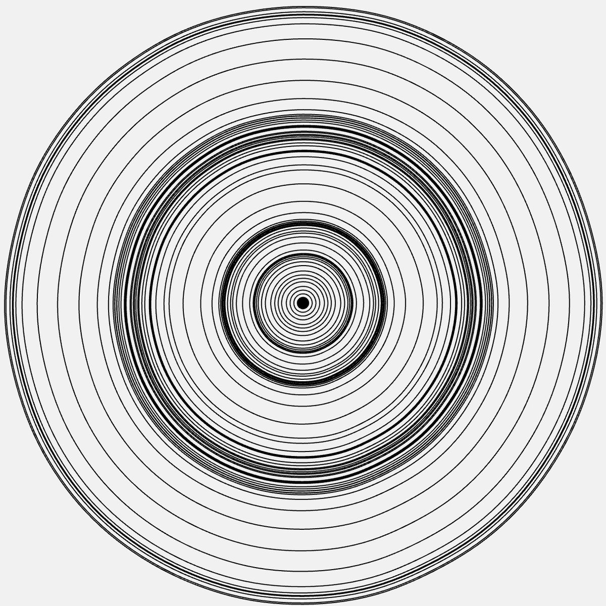 concentric circles that resemble tree rings