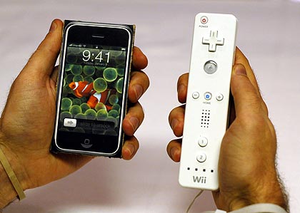 iPhone vs. Wii remote