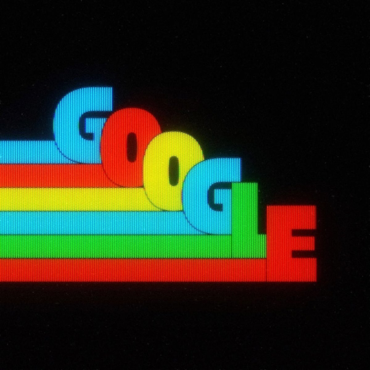 retro 80s version of the Google logo