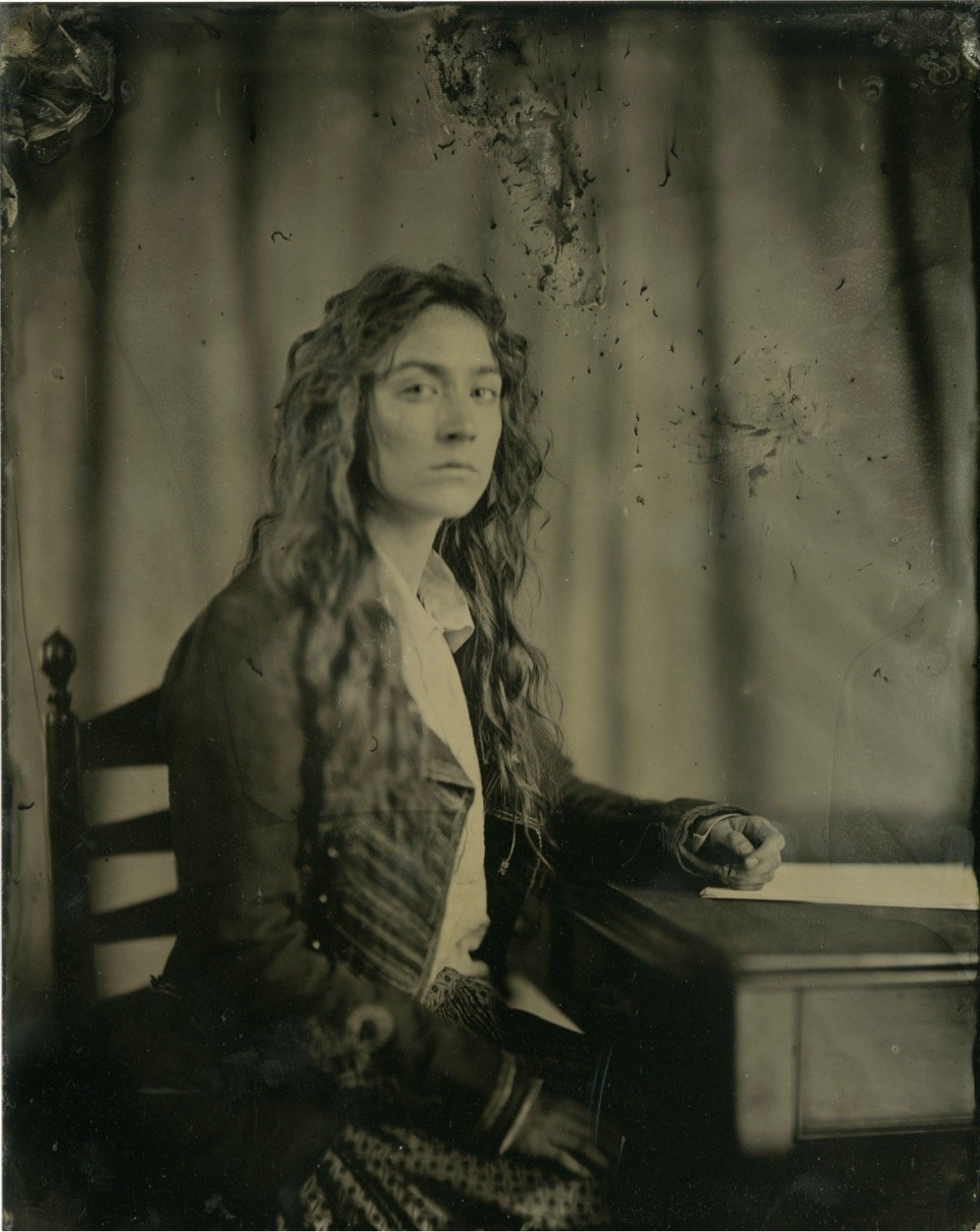 Little Women tintype portrait