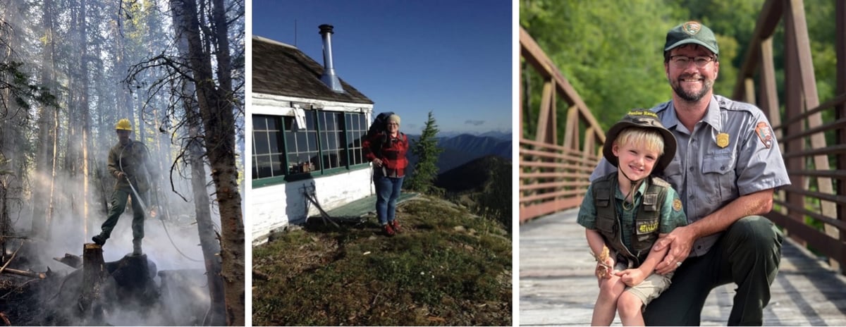 photos of three fired federal employees who worked in our National Parks and Forests