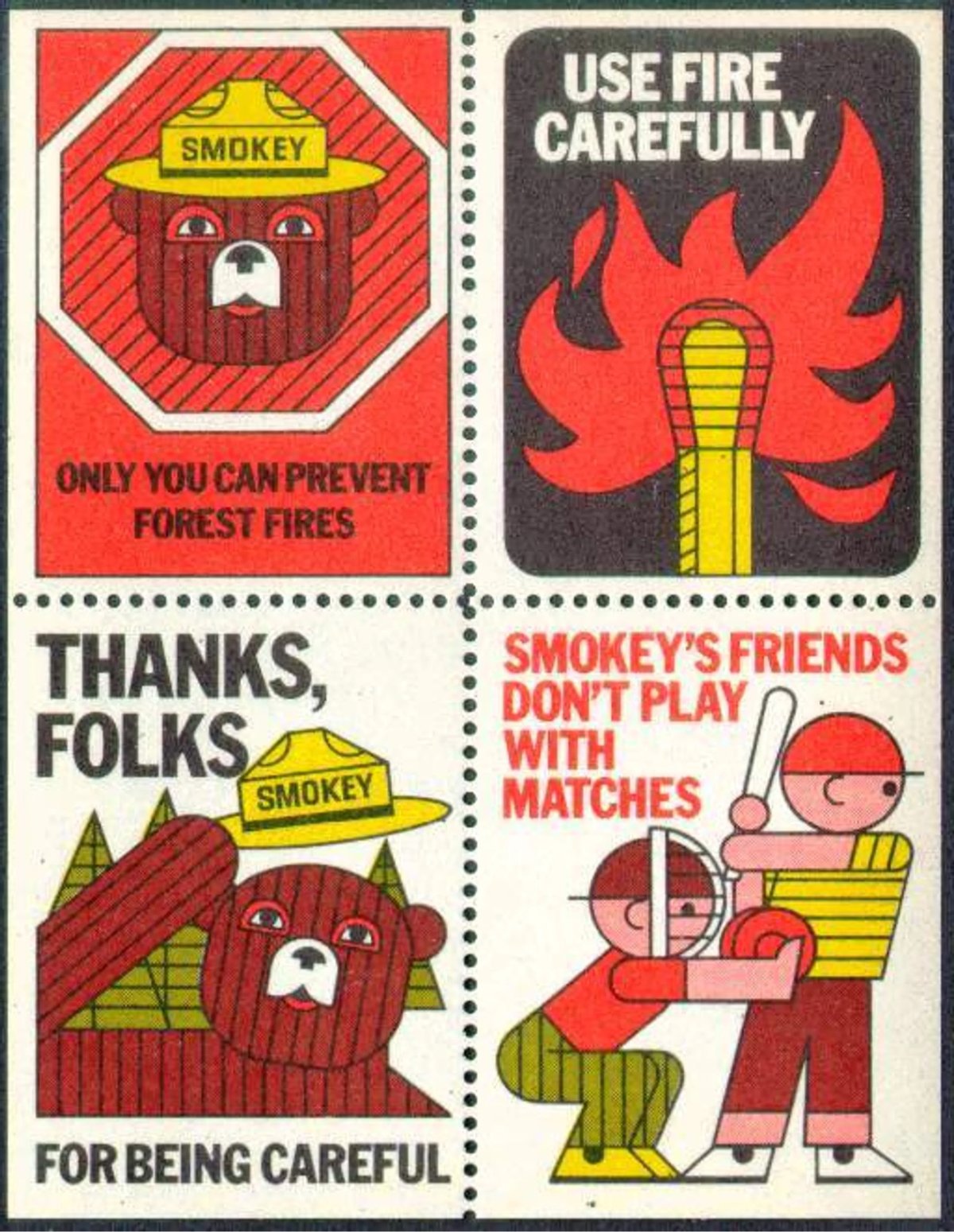 a Smokey Bear poster