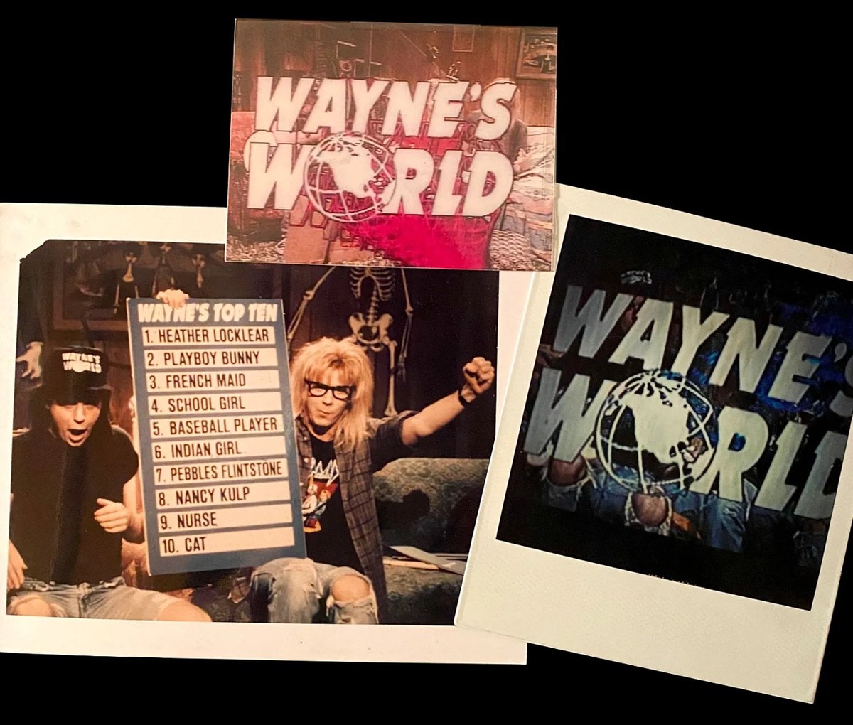 some title graphics for Wayne's World