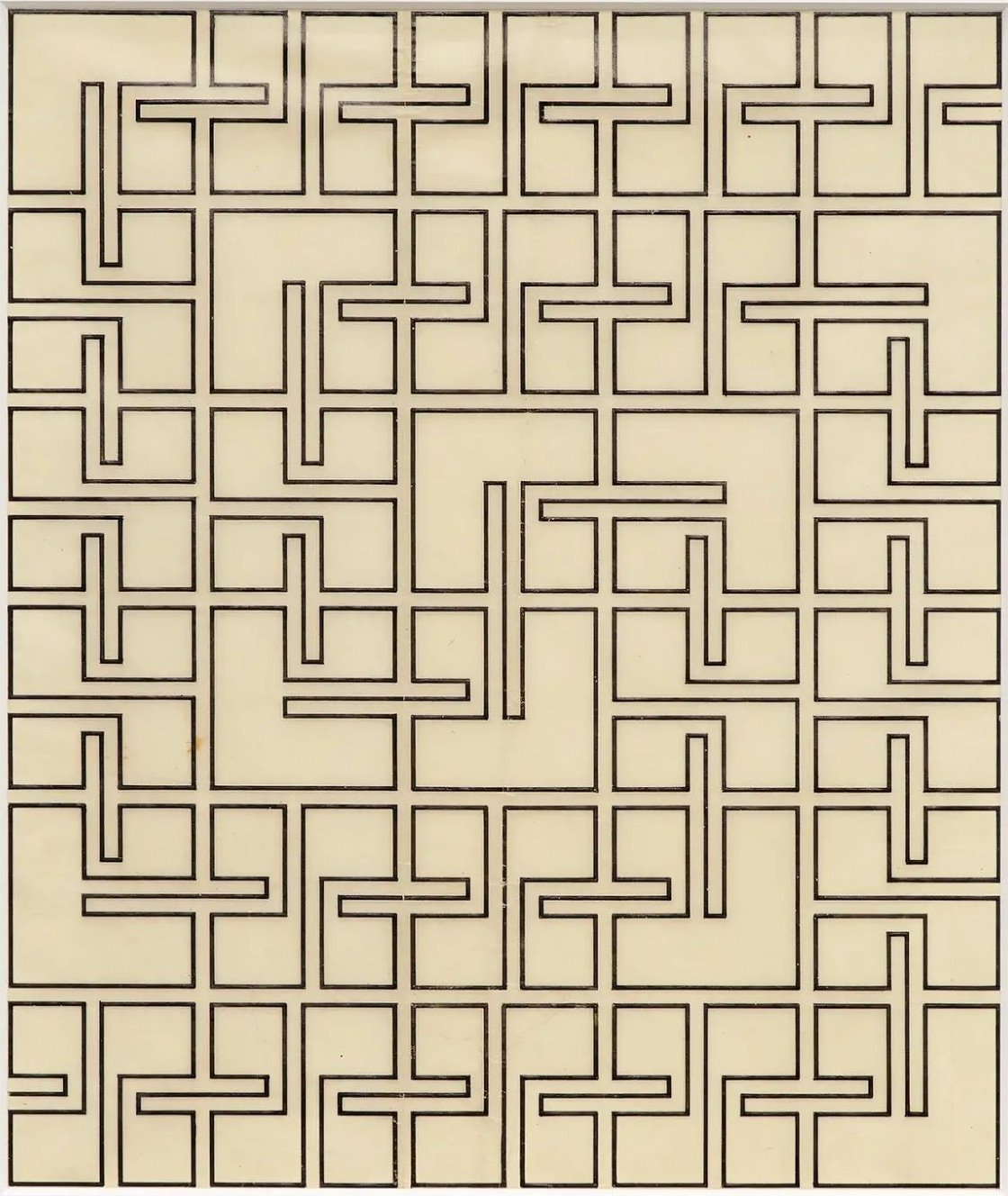 a maze drawn from a single line