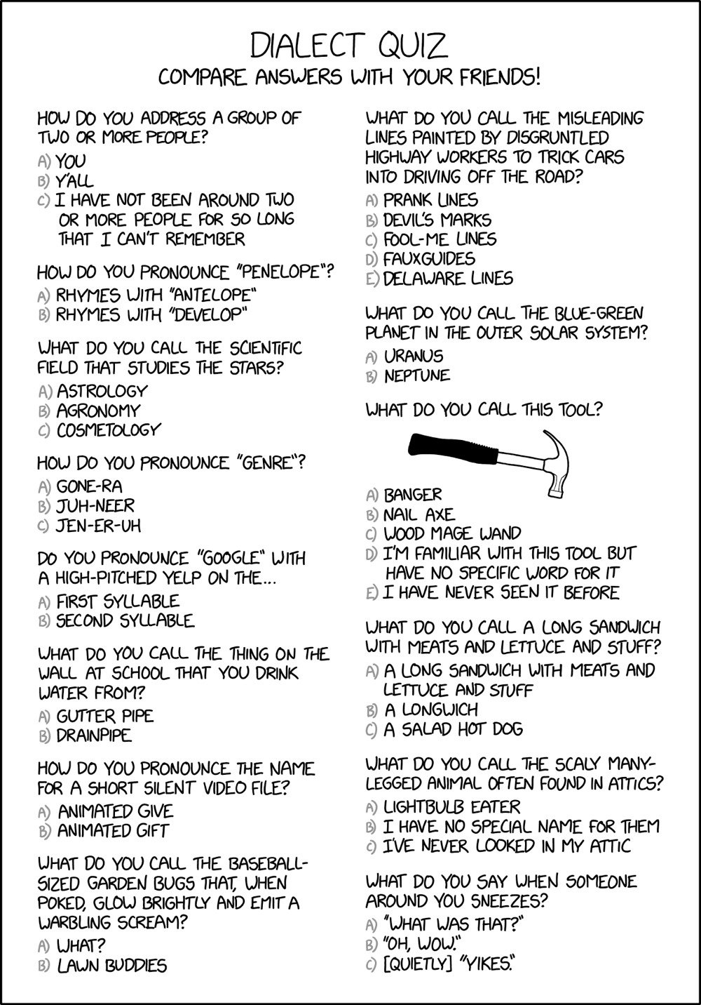 XKCD dialect quiz
