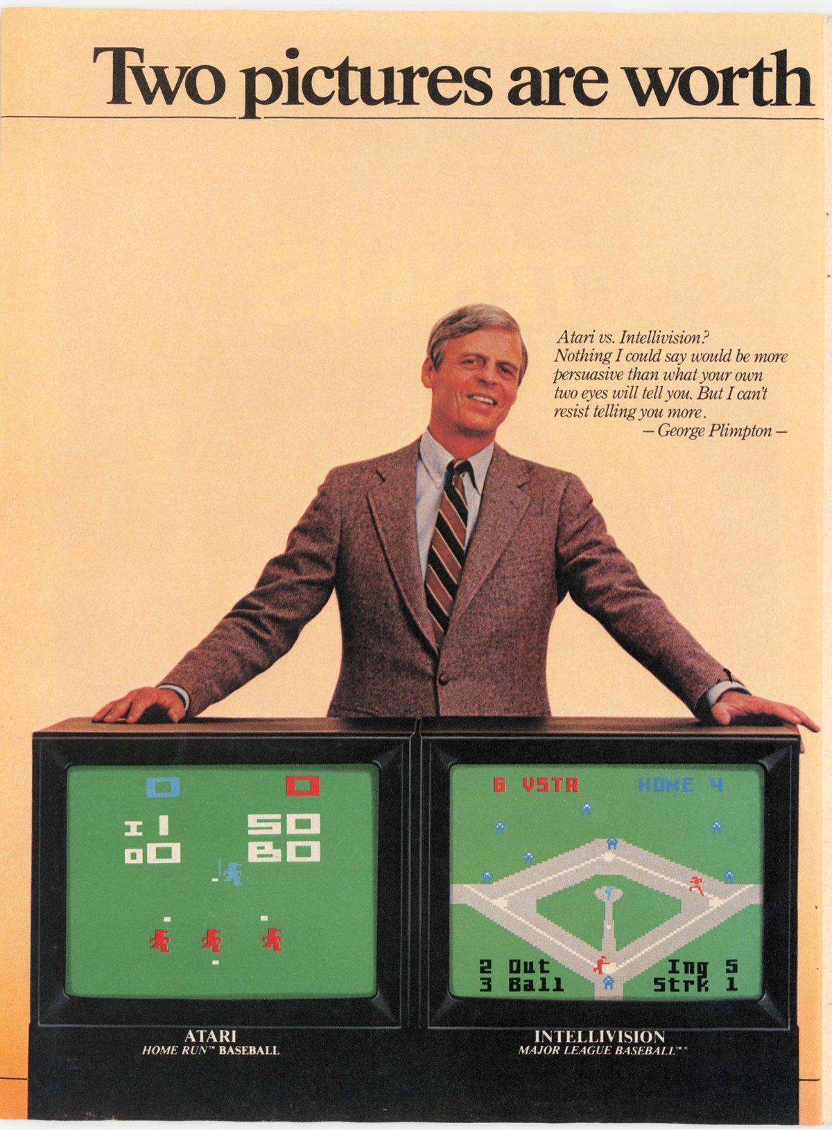 an ad for Intellivision featuring George Plimpton