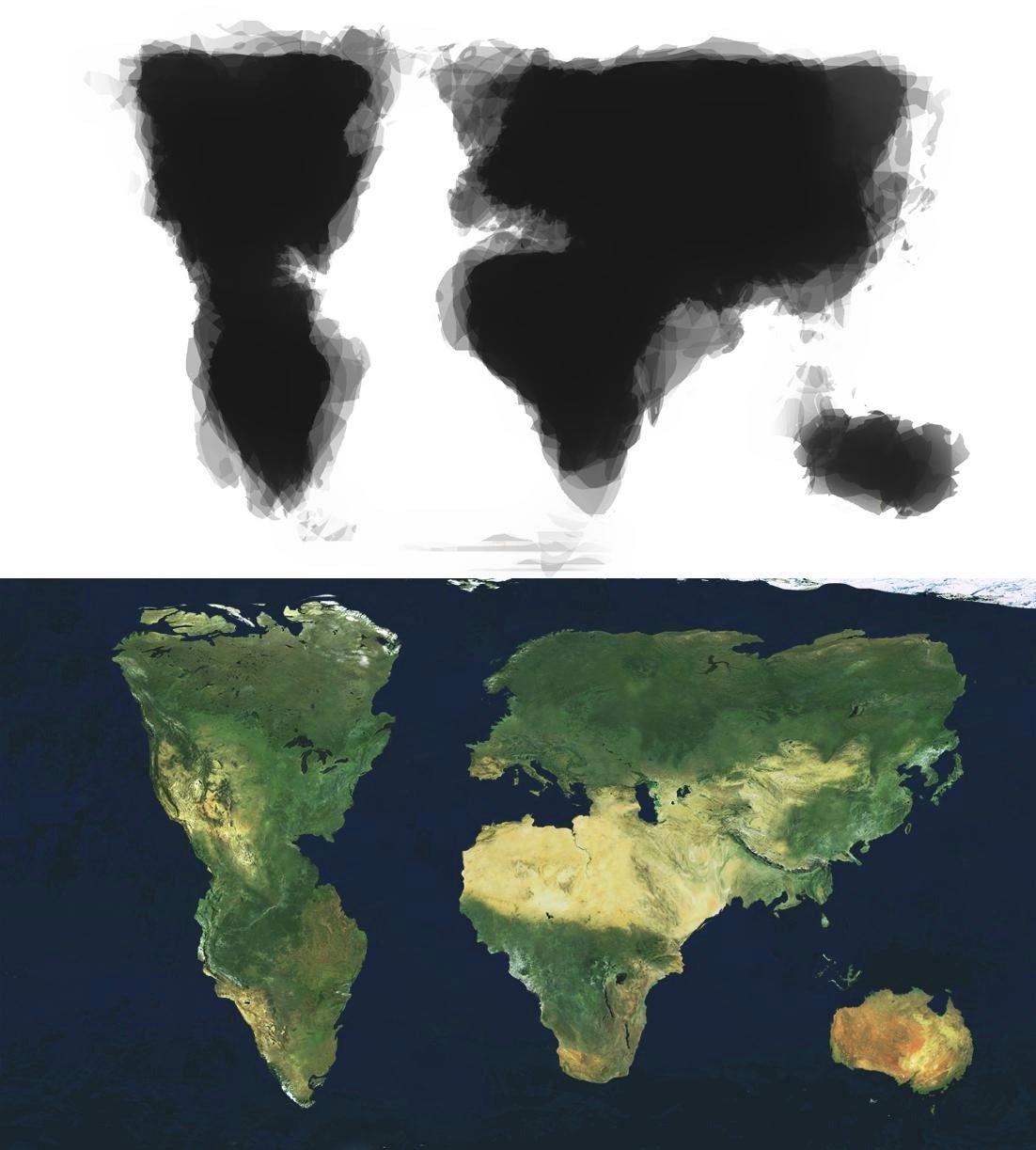 The true size of things on world maps