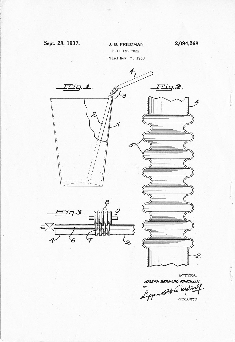 Bendy Straw Patent