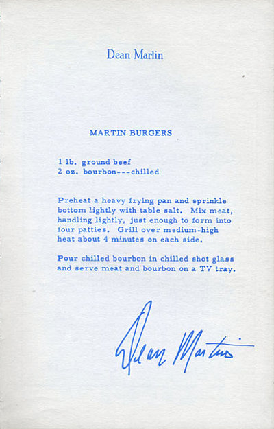 Dean Martin Burger
