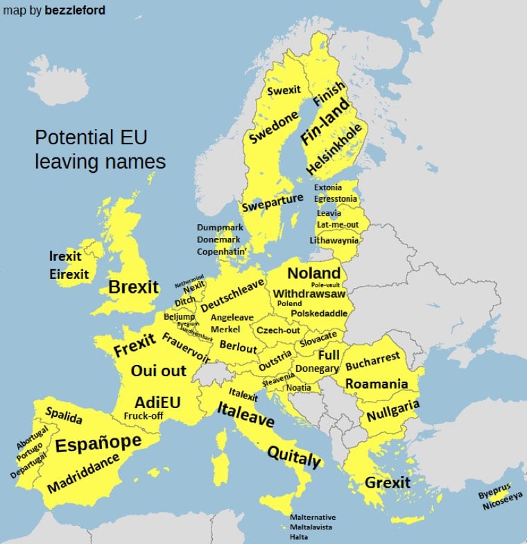 Eu Leaving Names Map