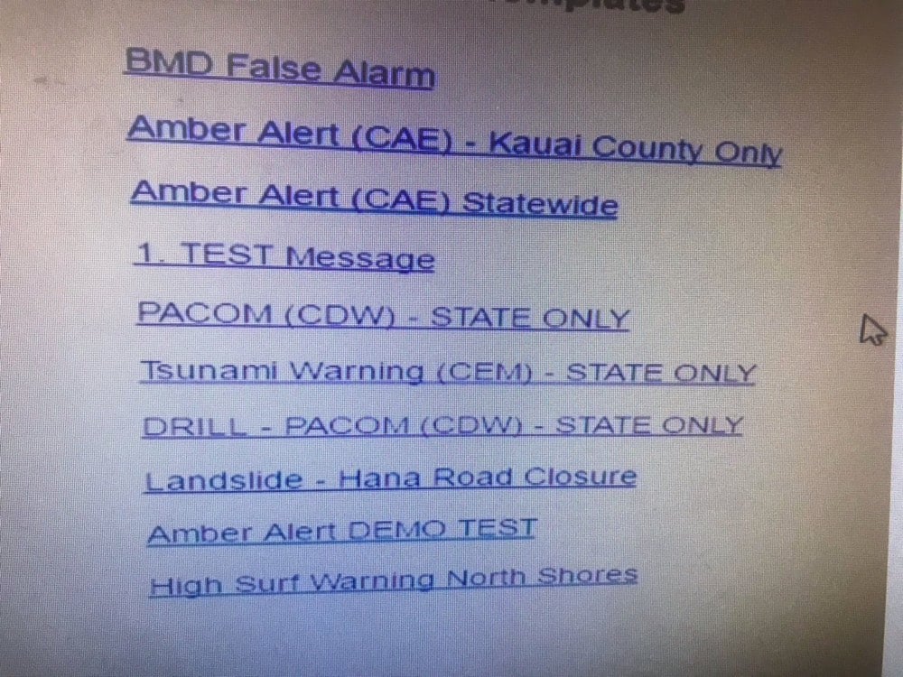 Fake Hawaii Missile Alert