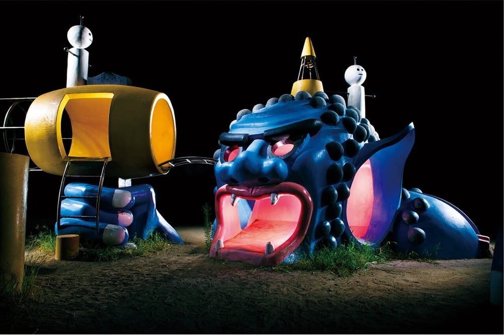 playground equipment shaped like a dragon