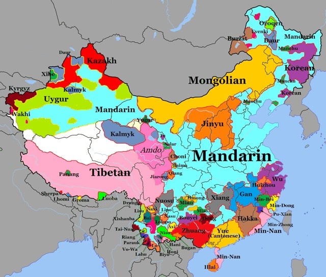 Language Map China