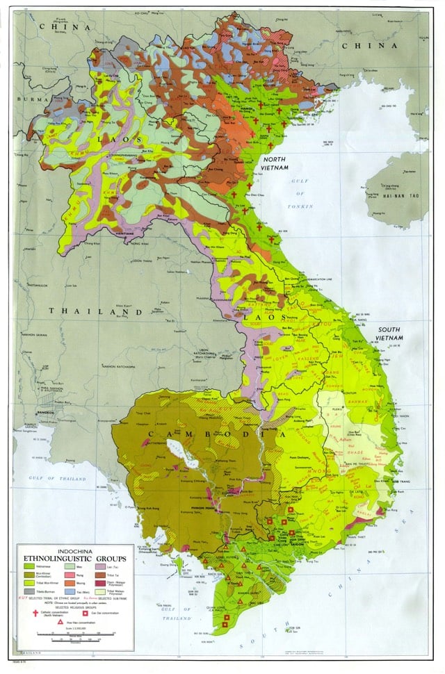 Language Map Indochina
