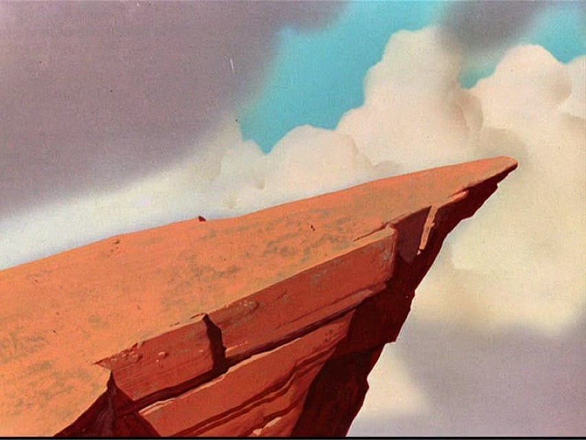 a background from a Looney Tunes cartoon with the characters removed