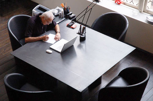 Massimo Vignelli's desk