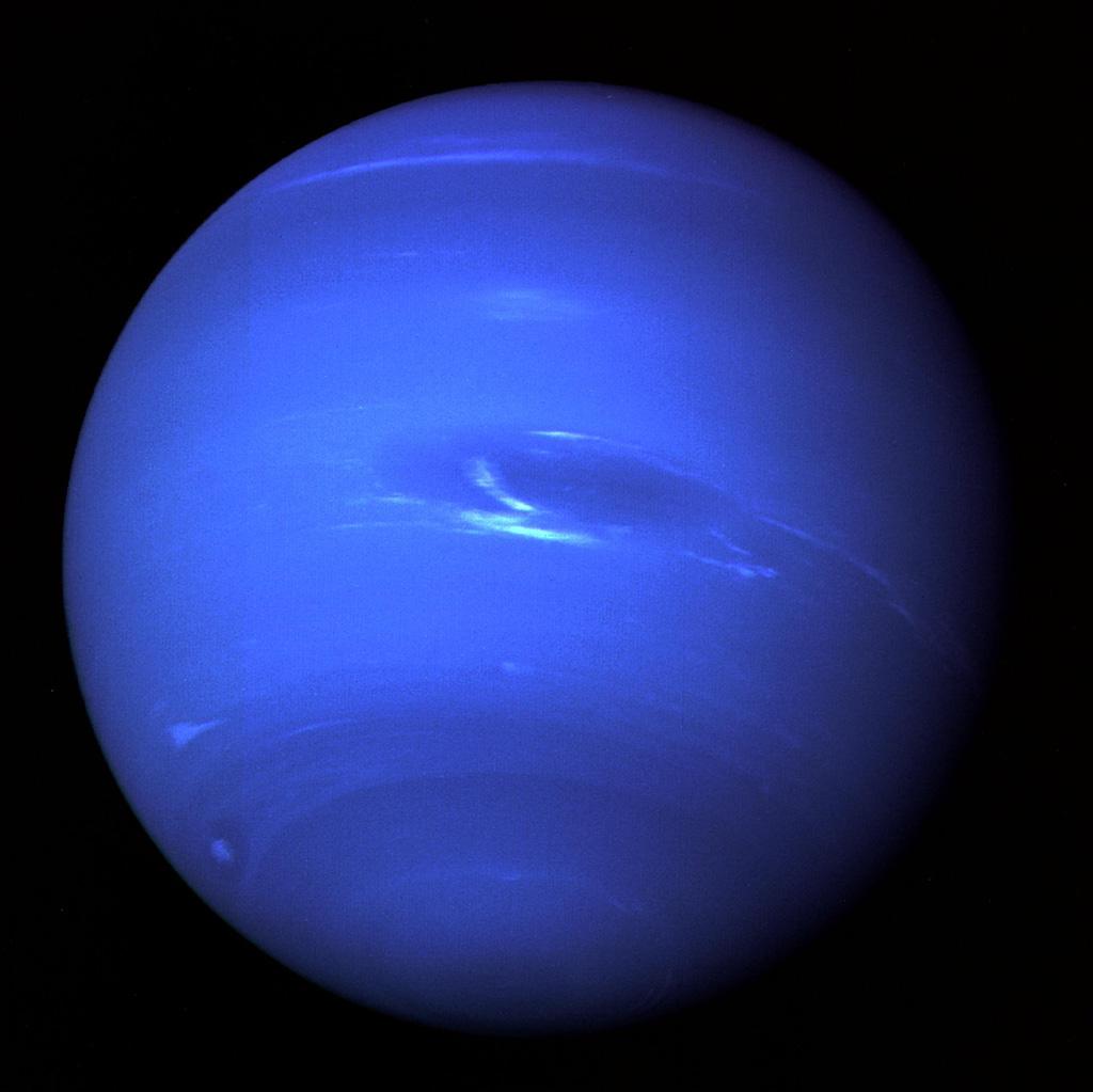 Neptune, taken by Voyager 2 in 1989