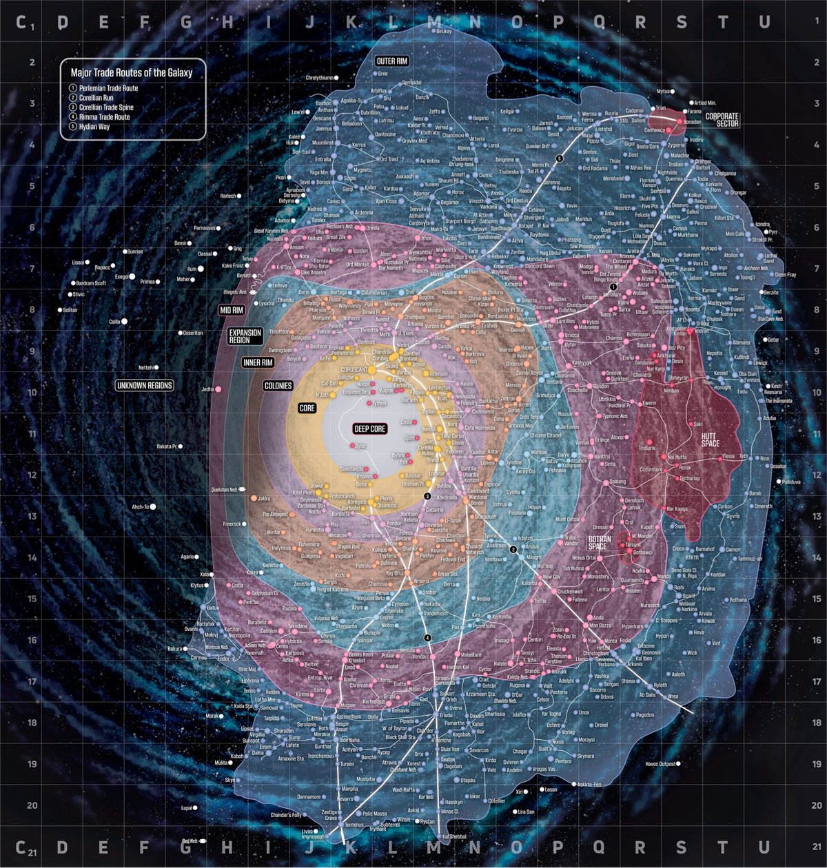 Star Wars Galaxy Map 4k