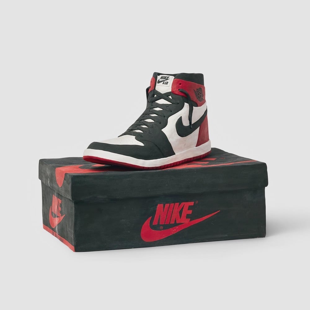 ceramic pottery of Air Jordans on top of a shoebox