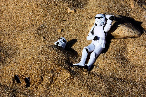 Stormtroopers at the beach