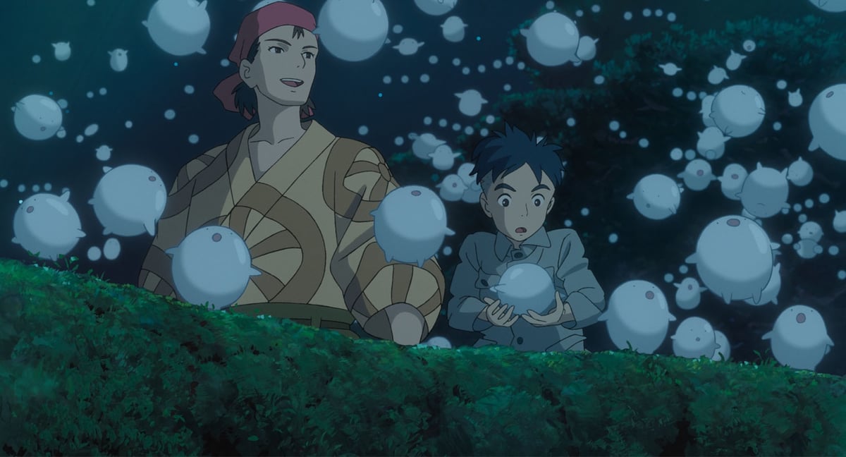 a still from a Studio Ghibli movie featuring Miyazaki's weird little guys