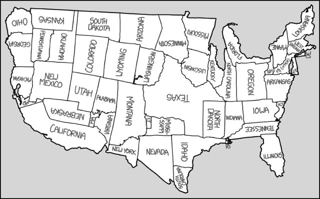 US Scrambled Map