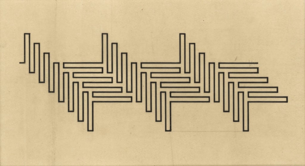 a maze drawn from a single line