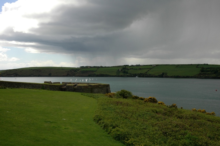 Sailboats and rain