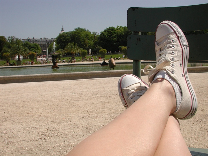 Relaxing at the Jardin du Luxembourg
