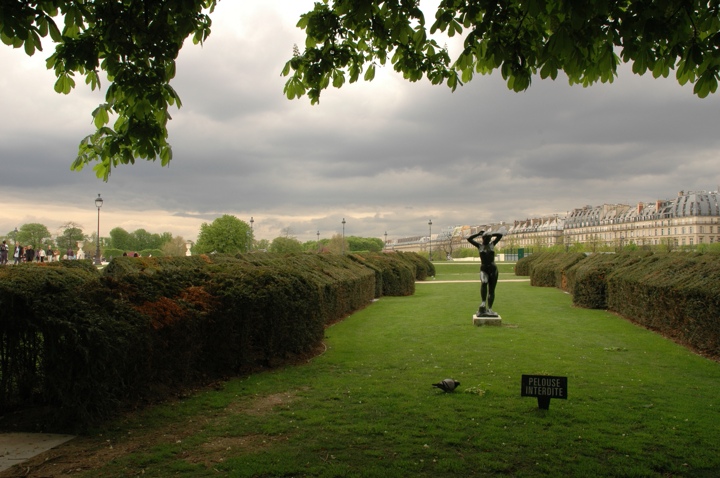 Posing in the Jardin Des Tuileries