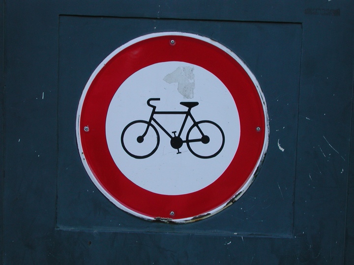 Bicycles not allowed