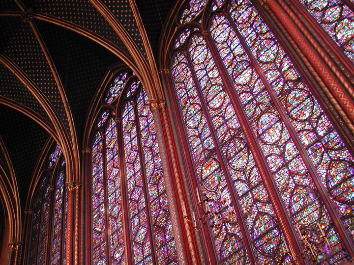 The stained glass of Saint Chapelle