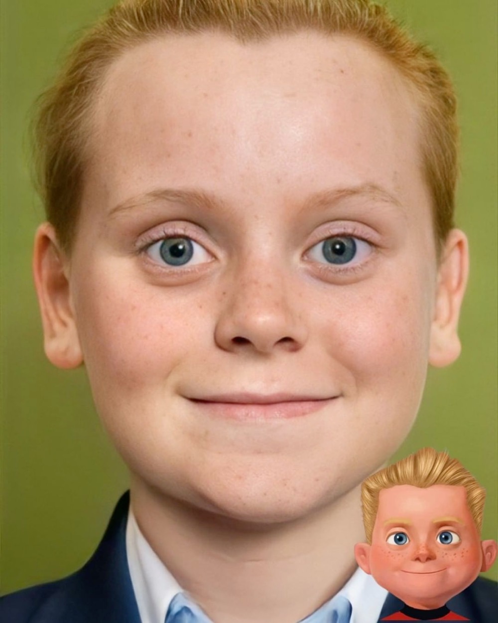 a photorealistic portrait of Dash from The Incredibles