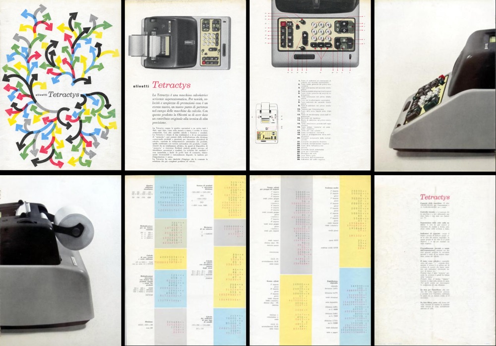 several pages from an Olivetti brochure