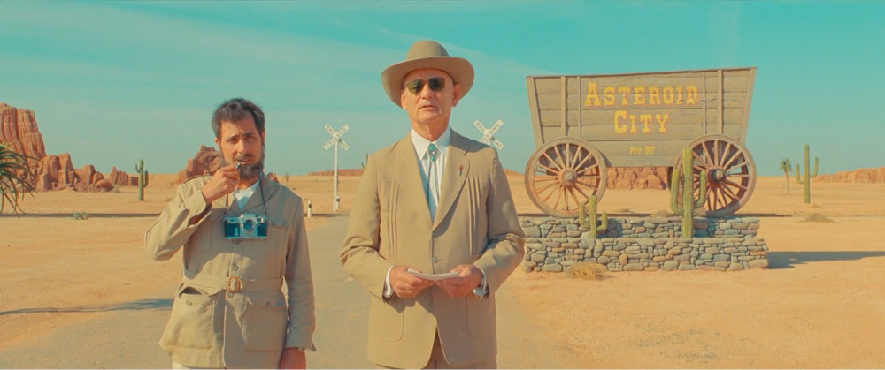 Bill Murray and Jason Schwartzman in a fake promo for Asteroid City