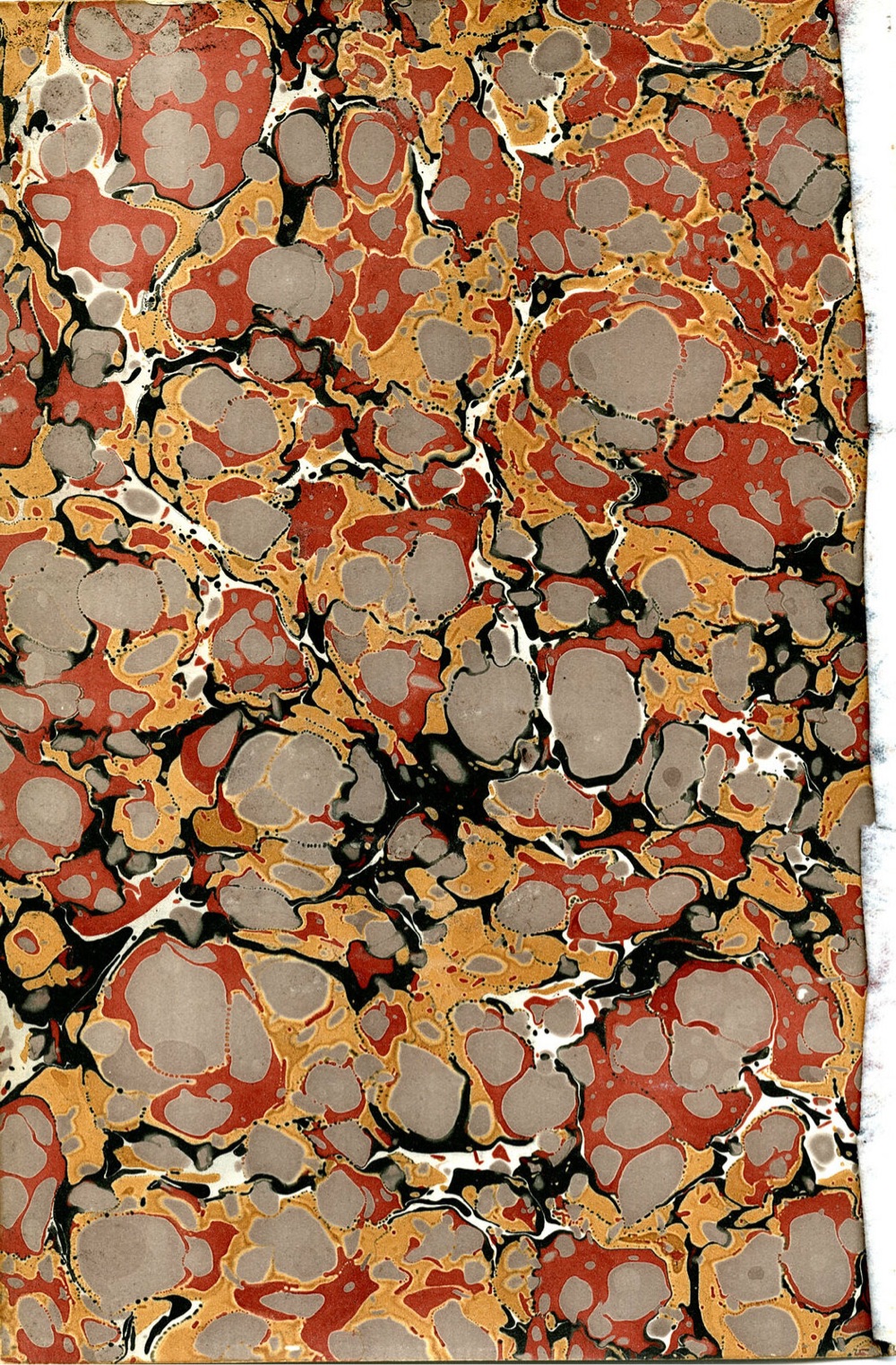 paper with a marbled pattern