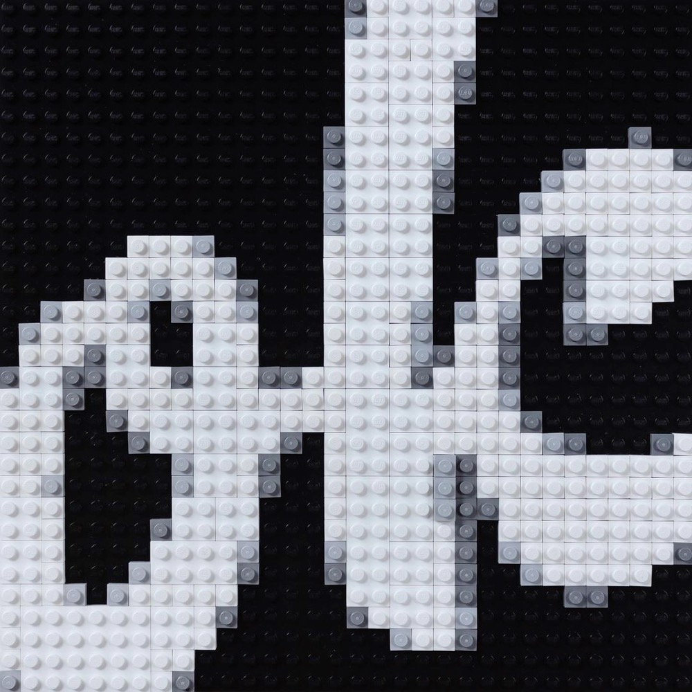 the word 'ok' made out of Lego bricks