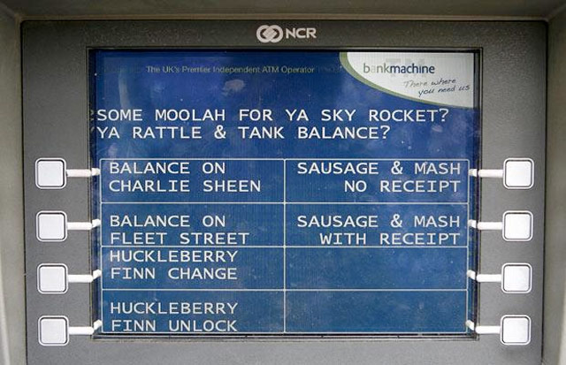 Cockney ATM