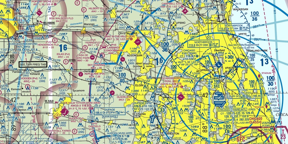 FAA map of Chicago O'Hare airport