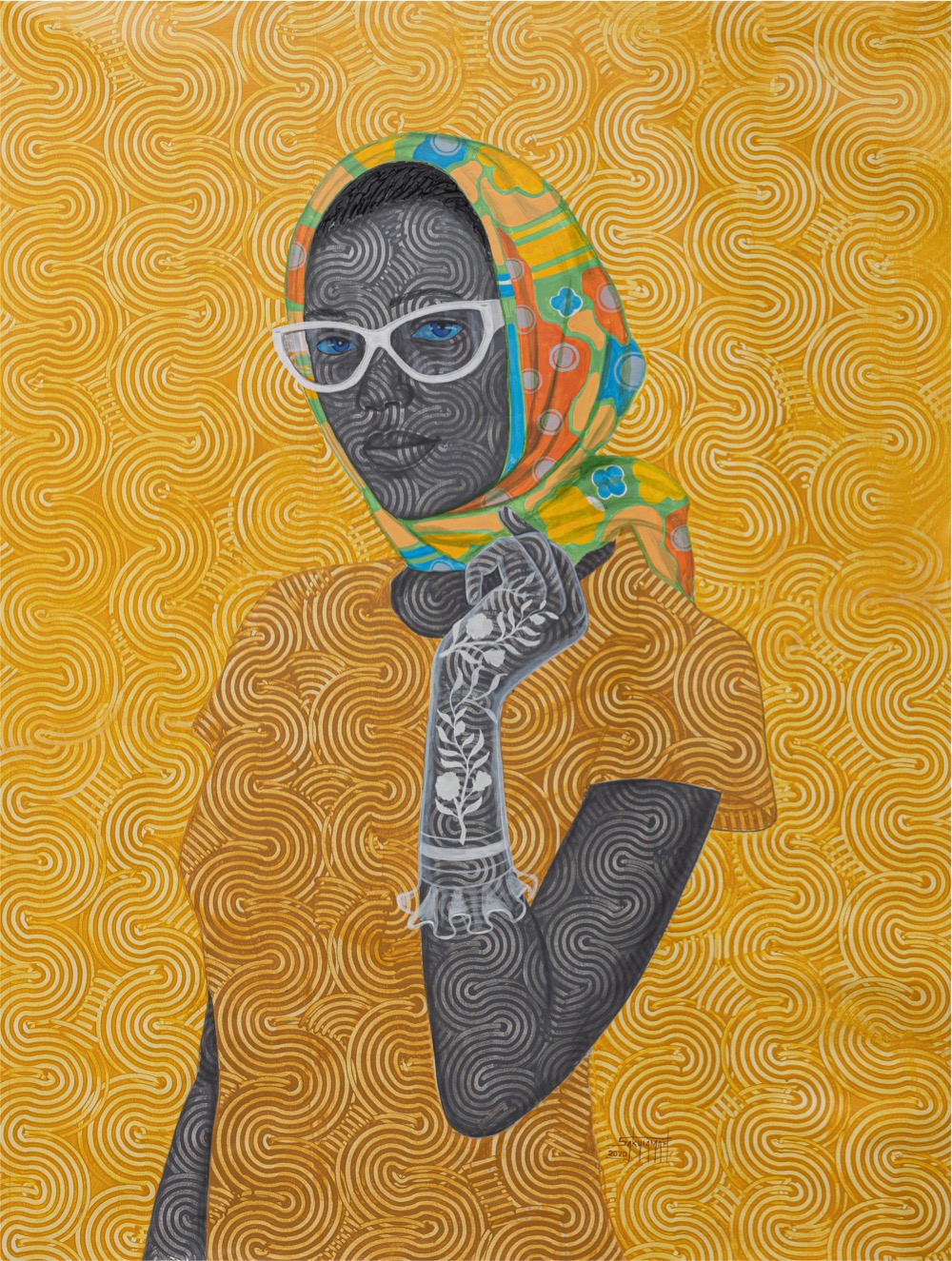 portrait of a woman in yellow