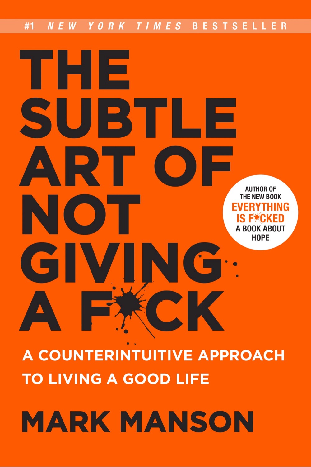 book cover with the word 'f*ck' in the title