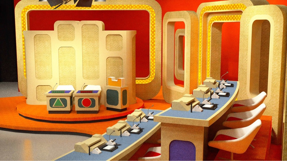 digital recreation of the set of Match Game