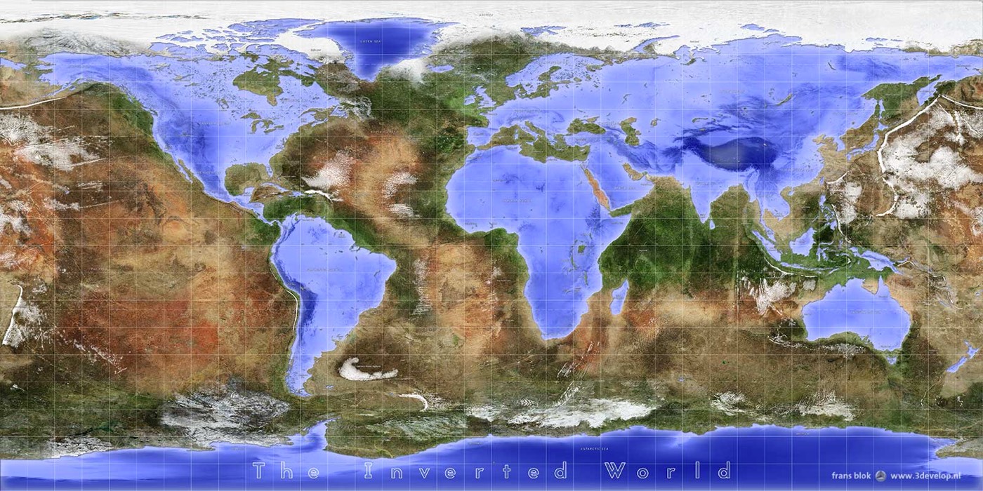 Inverted World Map