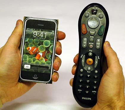 iPhone vs. TiVo remote